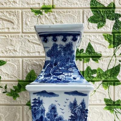 CẶP BÌNH TỨ GIÁC VẼ TAY SƠN THỦY